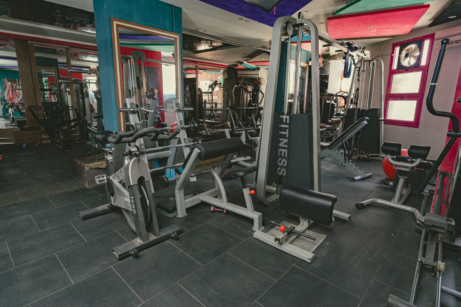 Strength training equipment at Dr Gym
